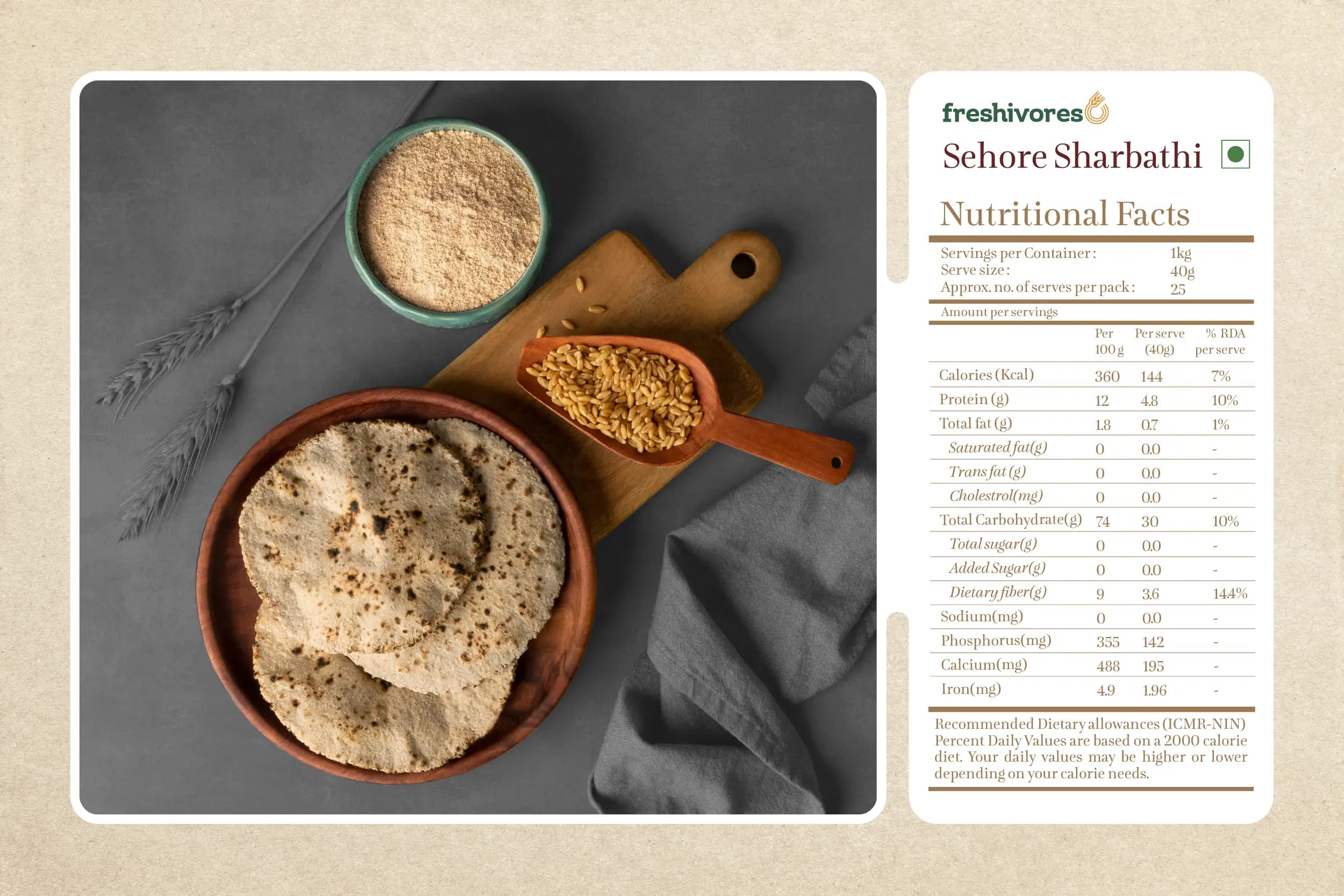 Sehore Sharbathi Wheat Flour